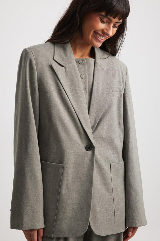 Straight Oversized Blazer Product Image