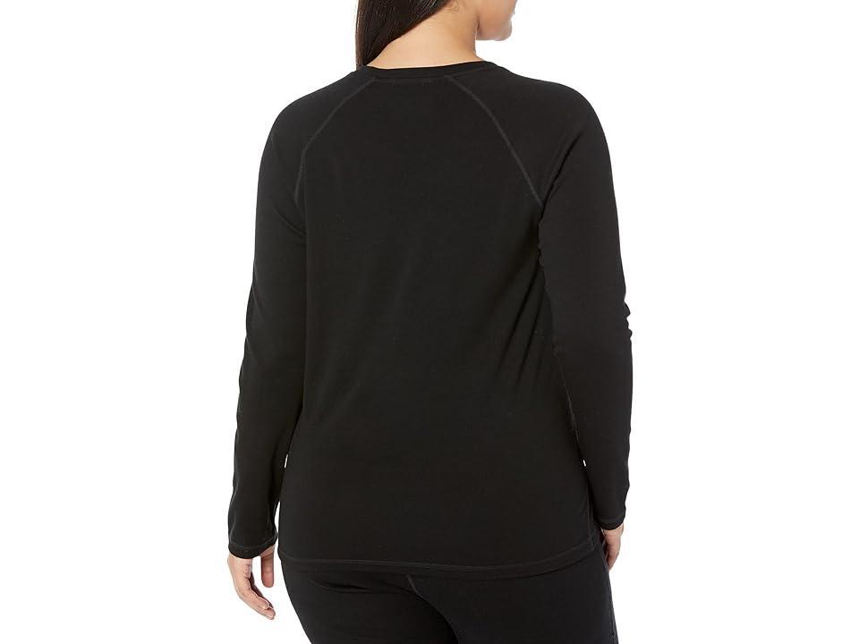 Smartwool Women's Classic Thermal Merino Base Layer Crew Top Black Cherry Heather Product Image