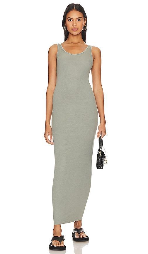 Enza Costa Maxi Tank Dress in White - White. Size M (also in S, L). Product Image