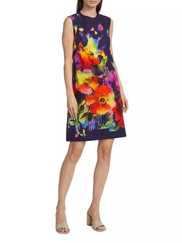 Kelly Watercolor Floral Minidress Product Image