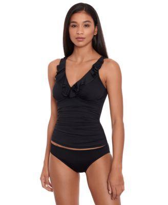 Lauren Ralph Lauren Beach Club Solid Ruffle Tankini Top Product Image