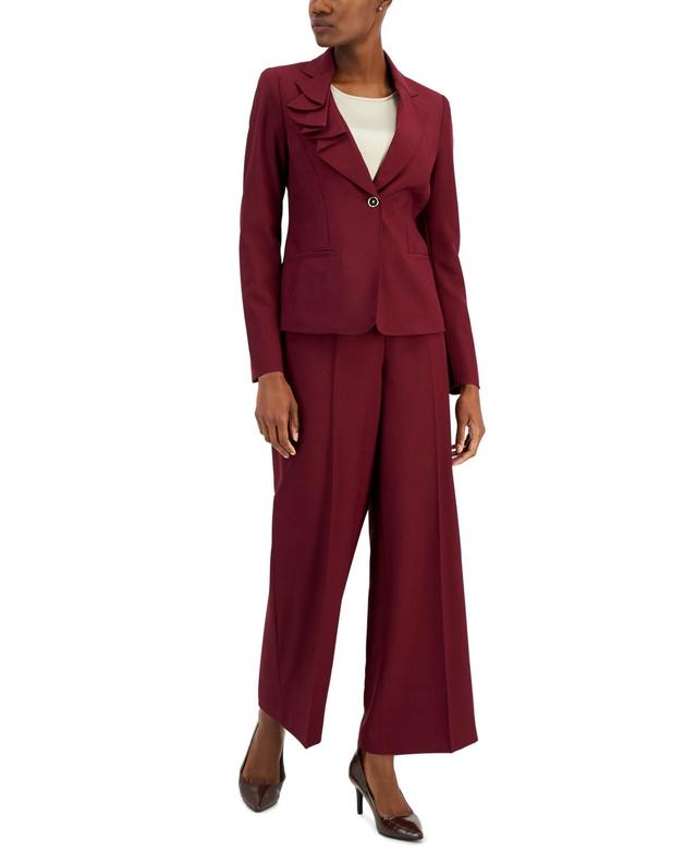 Nipon Boutique Notch Lapel Blazer Wide Leg 2 Product Image