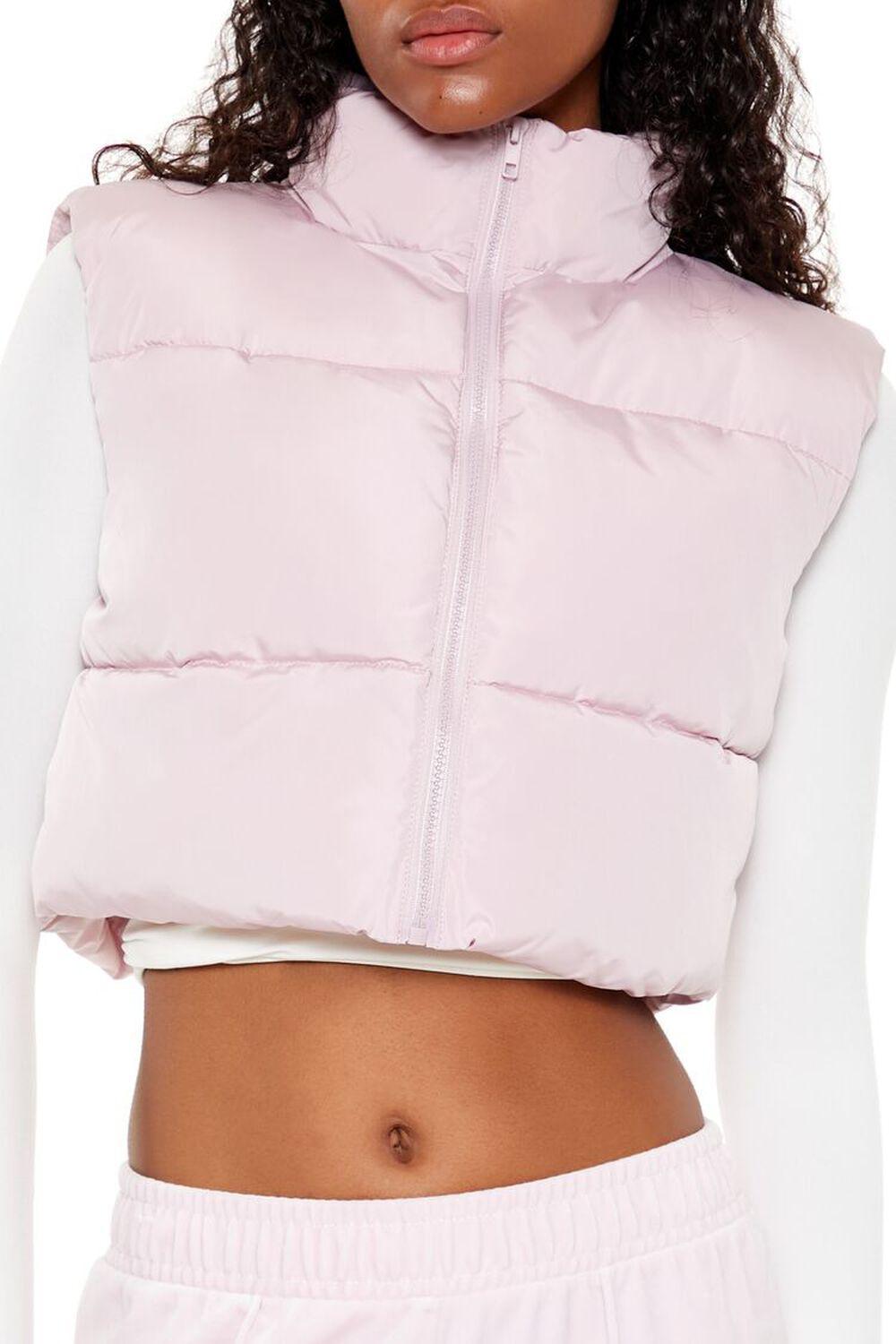 Quilted Cropped Puffer Vest | Forever 21 Product Image