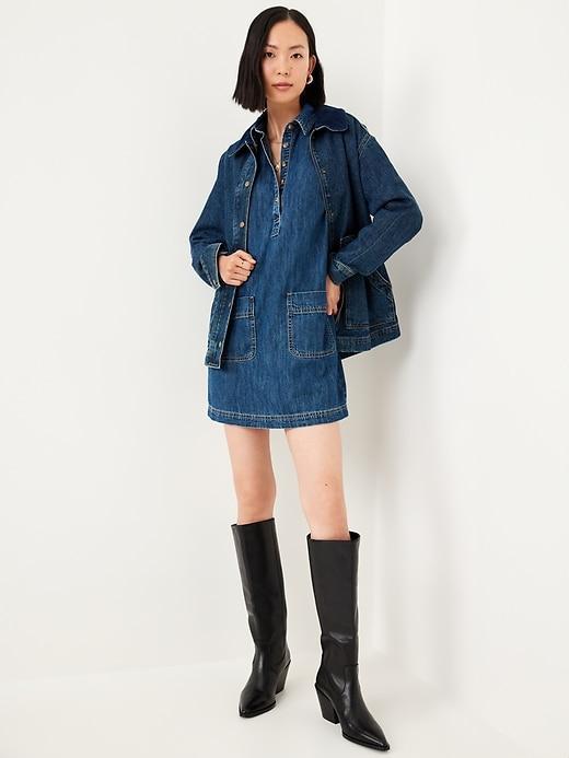 Jean Popover Shirt Dress Product Image