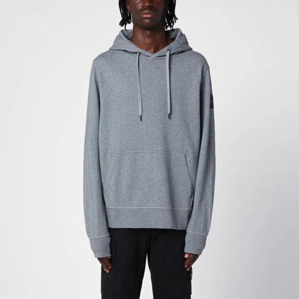 CANADA GOOSE Grey Huron Hoody Black Label In White Product Image