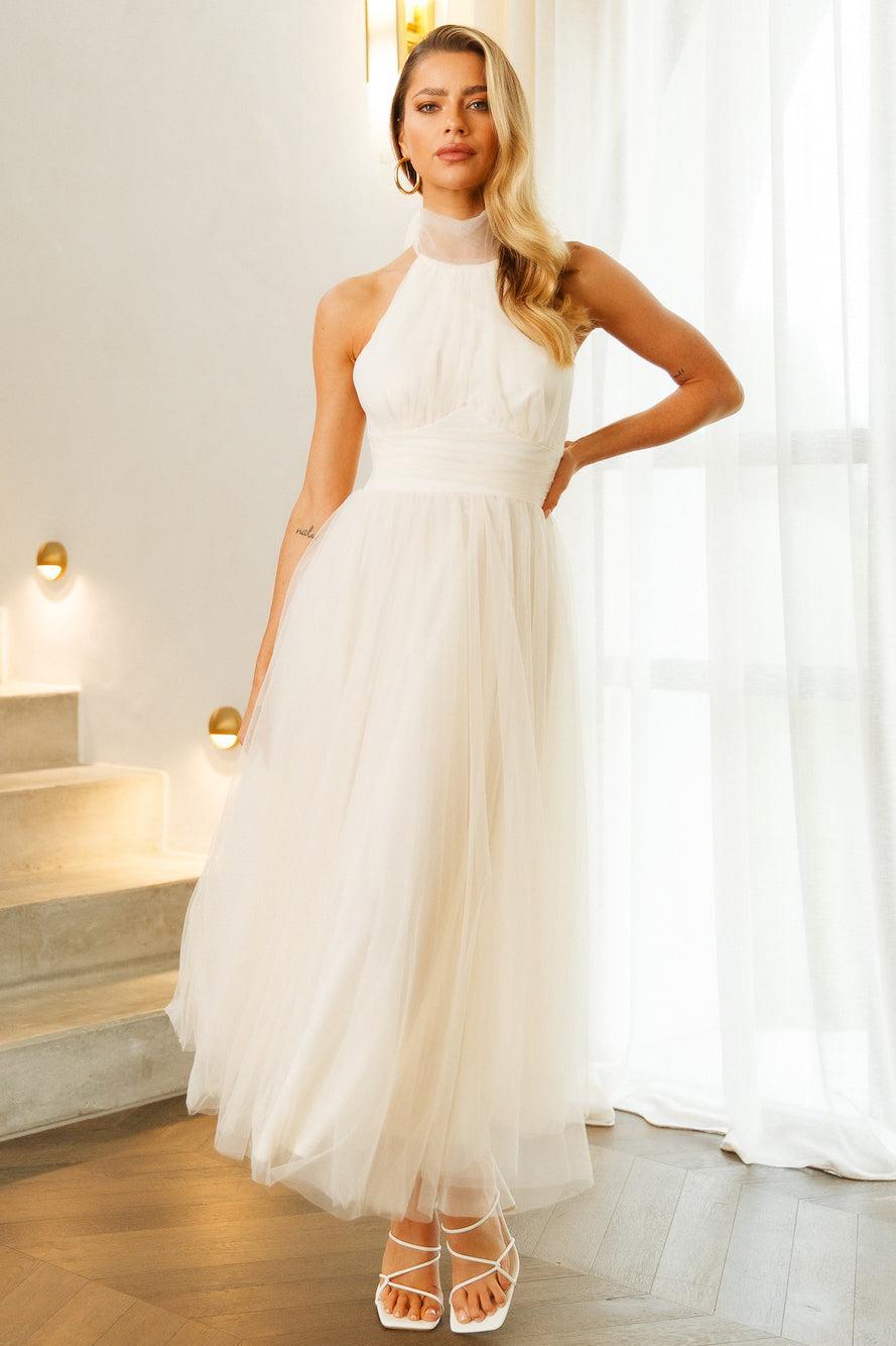 Tangled Up Maxi Dress Ivory Product Image