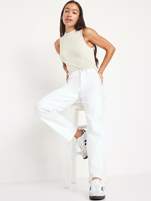 High-Waisted Wow Loose Jeans Product Image