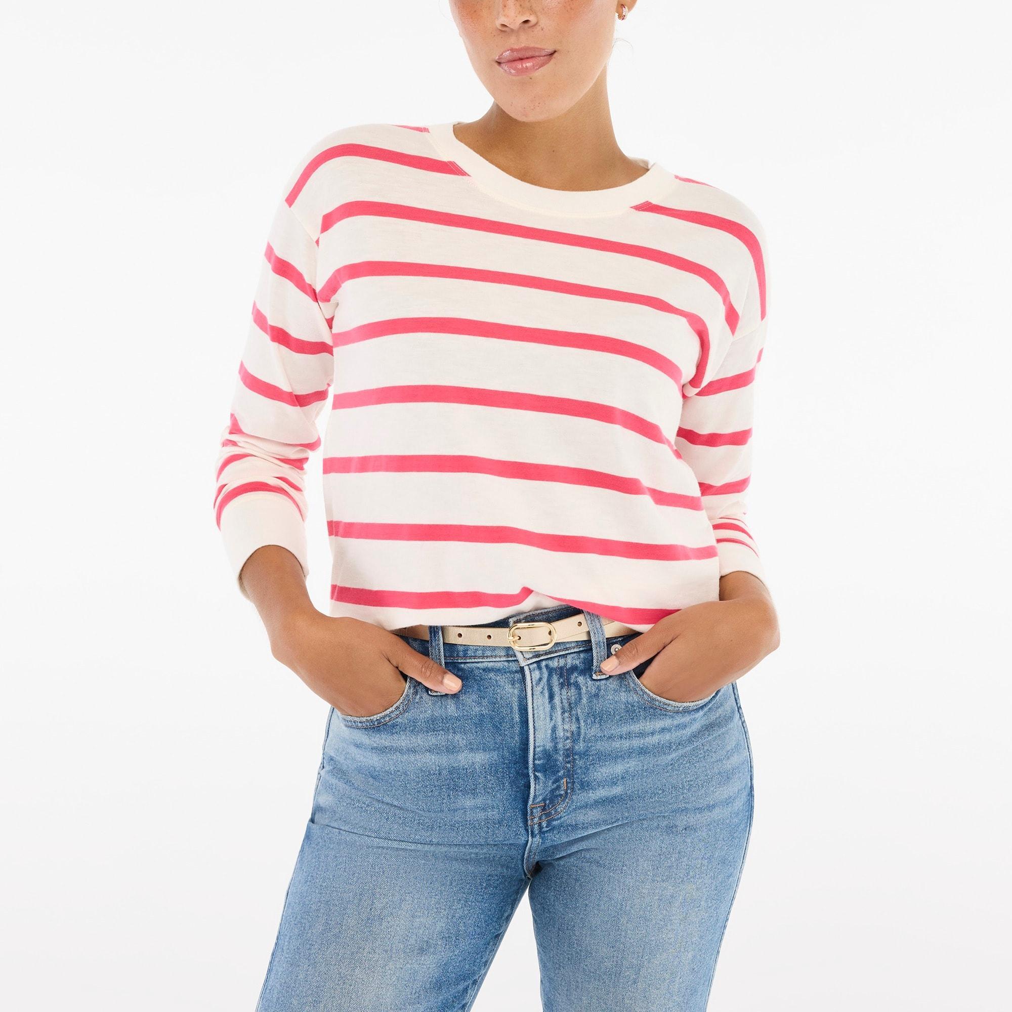 Long-sleeve striped tee Product Image