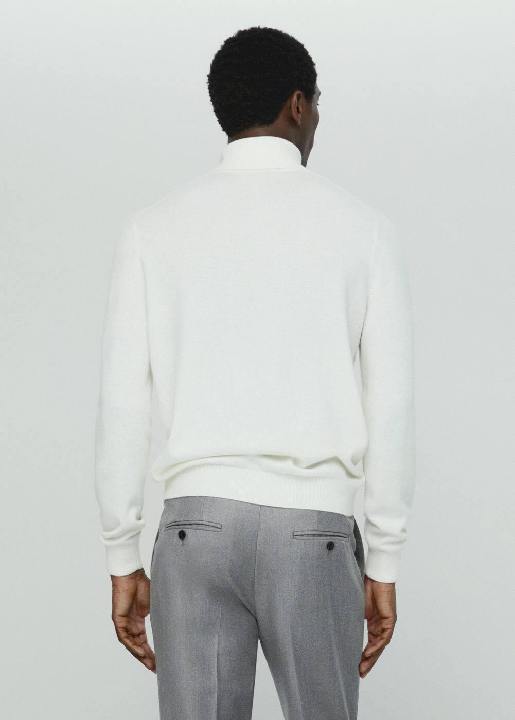 MANGO MAN - Turtleneck 100% cashmere sweater off whiteMen Product Image