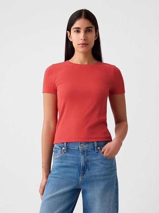 Modern Rib Cropped T-Shirt Product Image