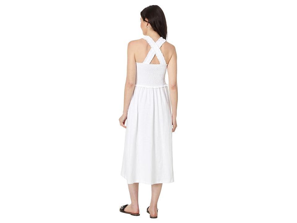 Women's Square-Neck Cotton A-Line Dress Product Image