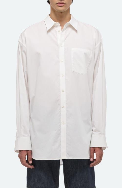 Mens Cotton Oversized Button-Down Shirt Product Image