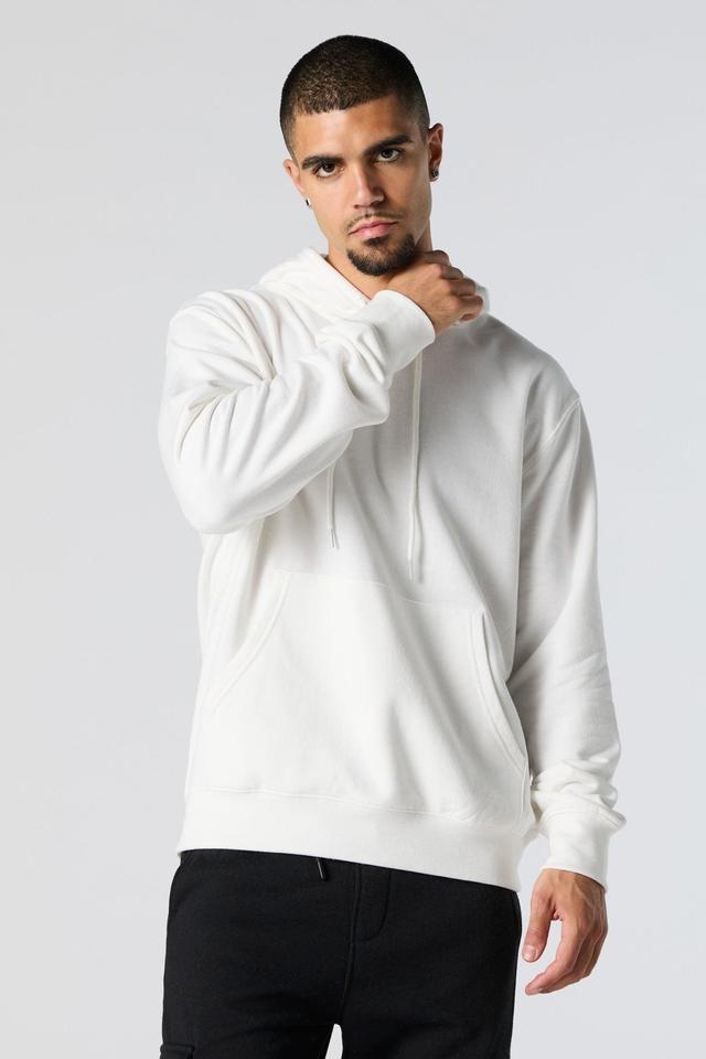 Everyday Solid Fleece Hoodie Male Product Image