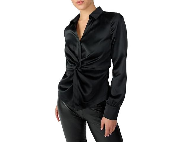 Sanctuary Easy On Me Satin Twist Front Blouse Product Image