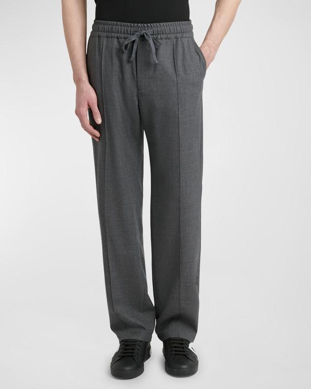 Mens Drawstring Wool Pants Product Image