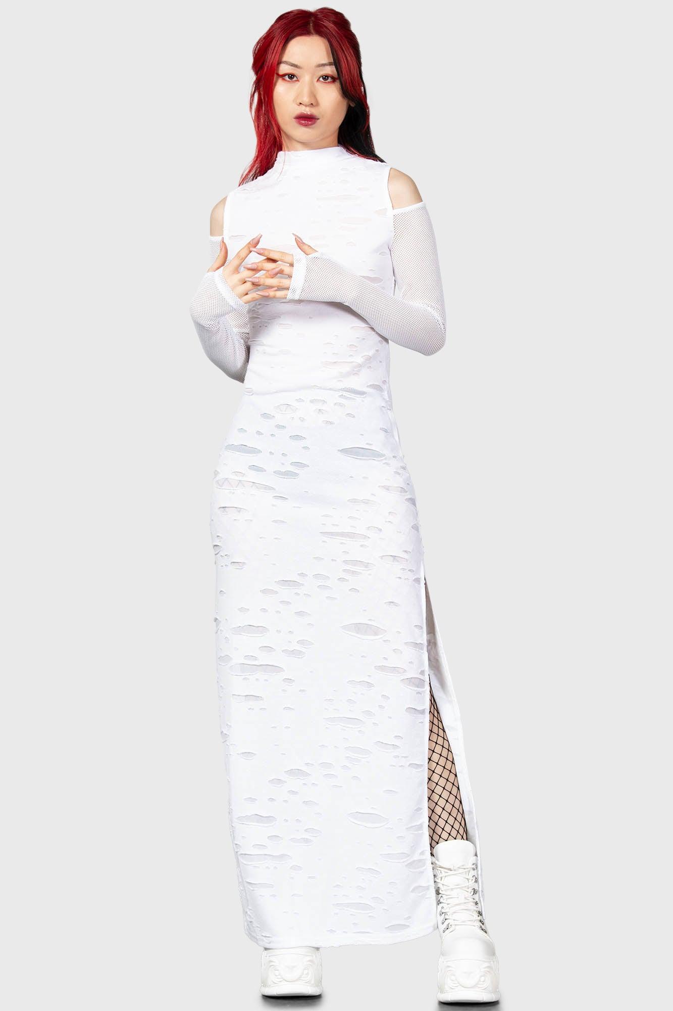 Biters Maxi Dress [WHITE] Female Product Image