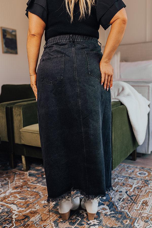 The Ashley Denim Skirt Curves Product Image