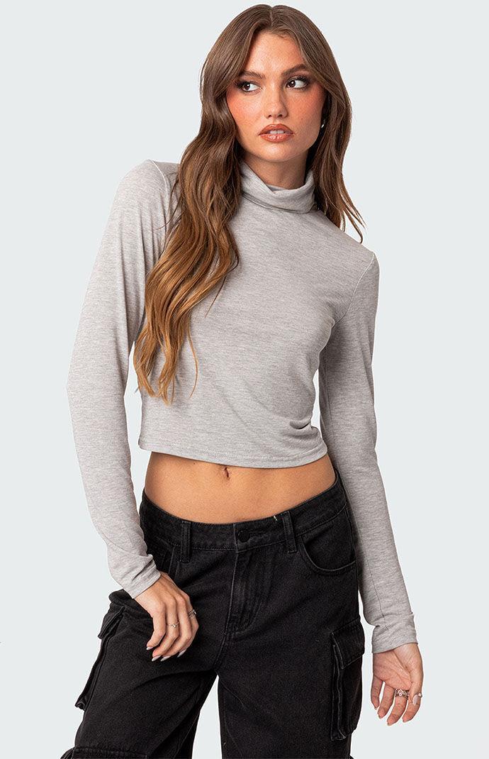 Edikted Womens Honor Turtle Neck Top Product Image