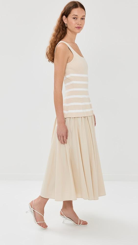 SIMKHAI Silas Knit Bodice Midi Dress | Shopbop Product Image