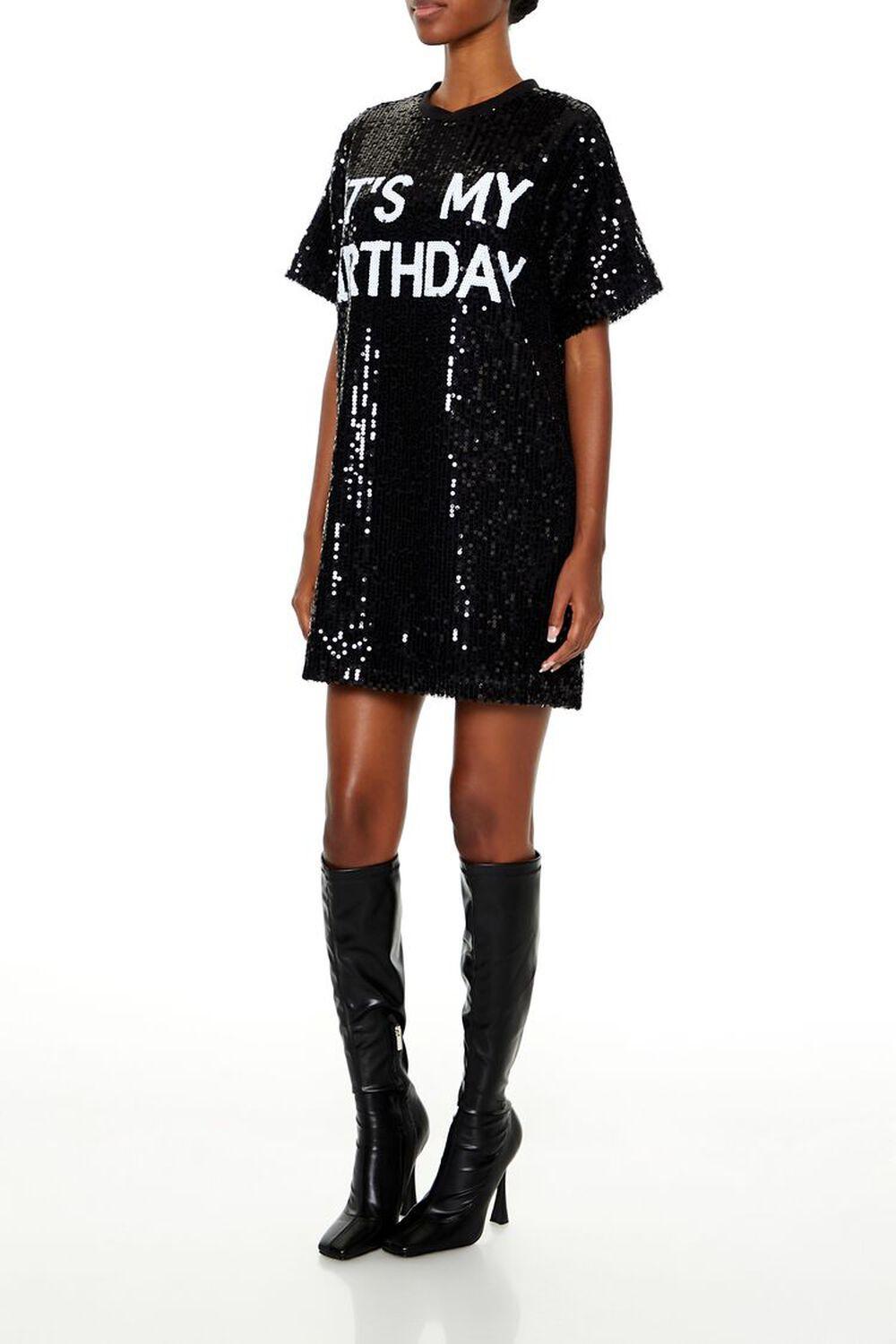 Sequin Its My Birthday T-Shirt Dress | Forever 21 Product Image