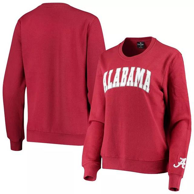 Womens Colosseum Crimson Alabama Crimson Tide Campanile Pullover Sweatshirt Product Image