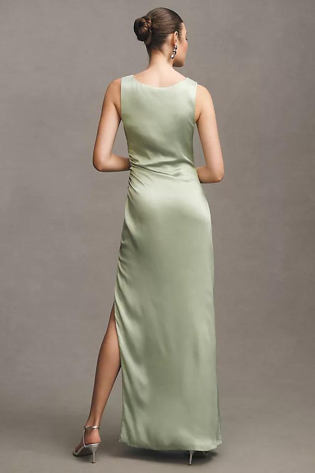 BHLDN Emma High-Neck Satin Maxi Gown Product Image