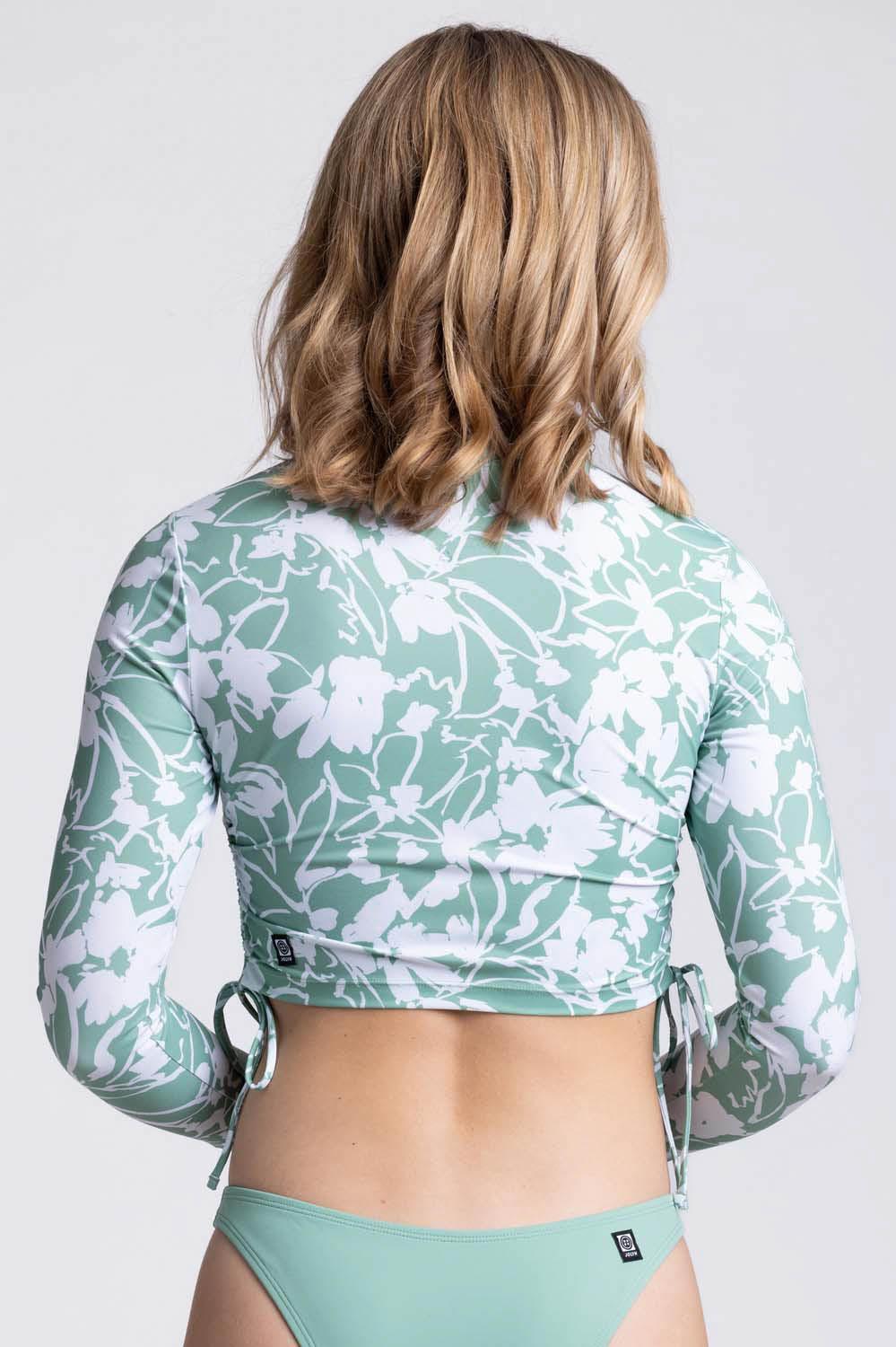 Kylie Long Sleeve Crop Rashie - Floriana Female Product Image