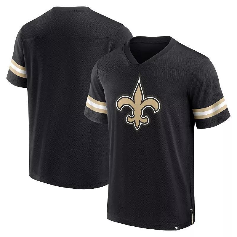 Mens Fanatics Branded New Orleans Saints Jersey Tackle V-Neck T-Shirt Product Image