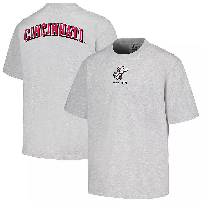 Mens PLEASURES Gray Cincinnati Reds Mascot T-Shirt Product Image