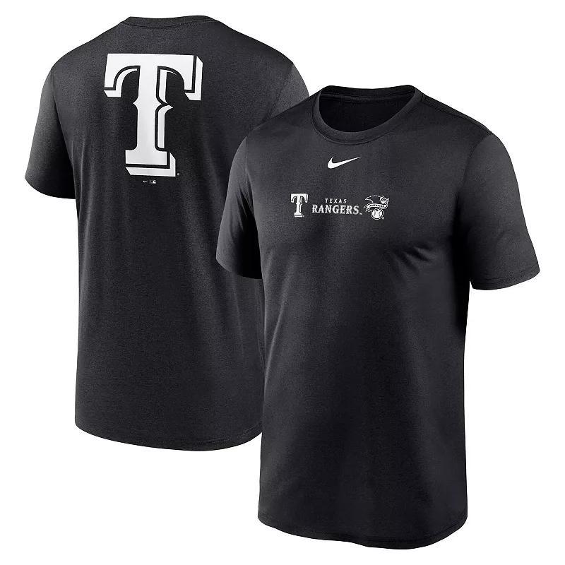 Mens Nike Texas Rangers Fashion Over Shoulder Logo Legend T-Shirt Product Image