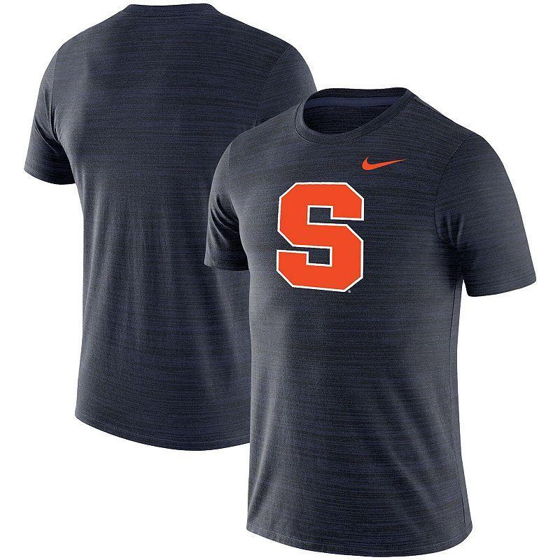 Mens Nike Syracuse Orange Big & Tall Velocity Space Dye T-Shirt Blue Product Image