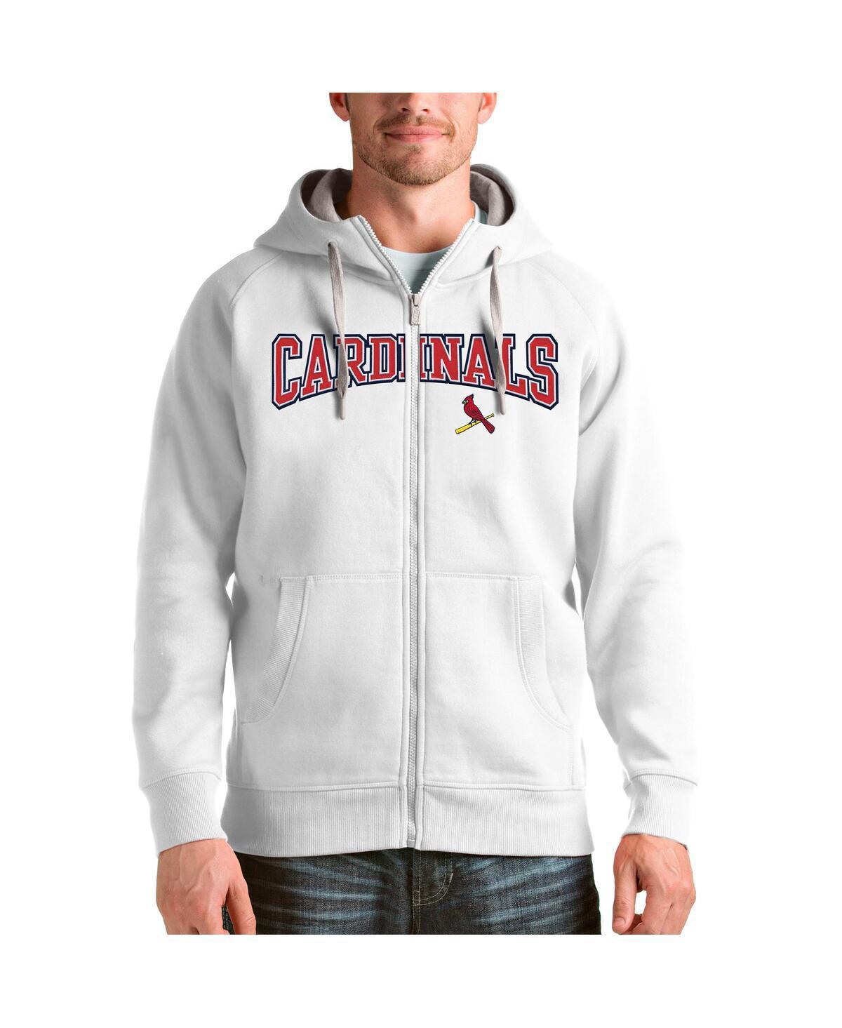 Antigua Mens White Washington Nationals Team Logo Victory Full-Zip Hoodie Product Image