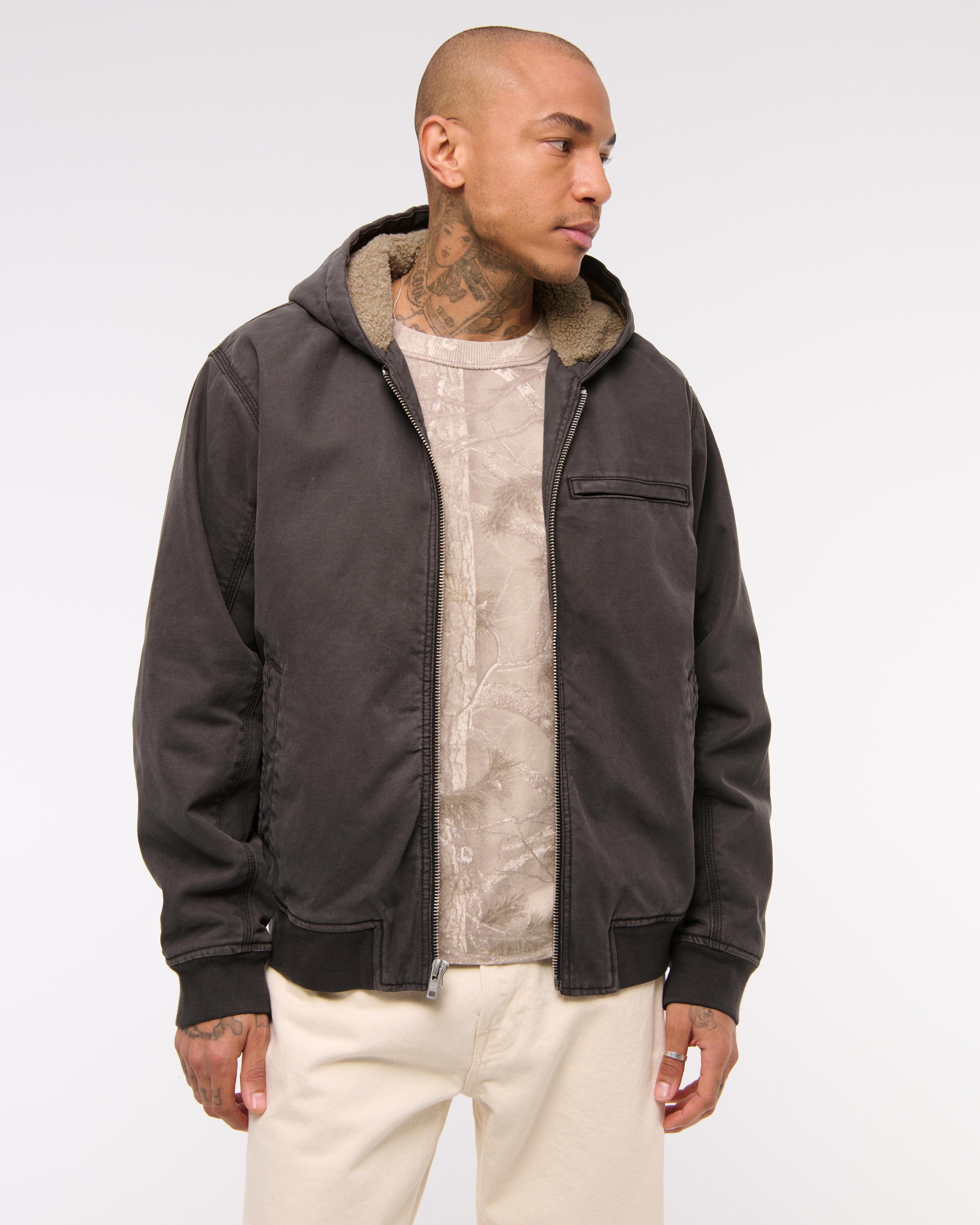 Hooded Workwear Bomber Jacket Product Image