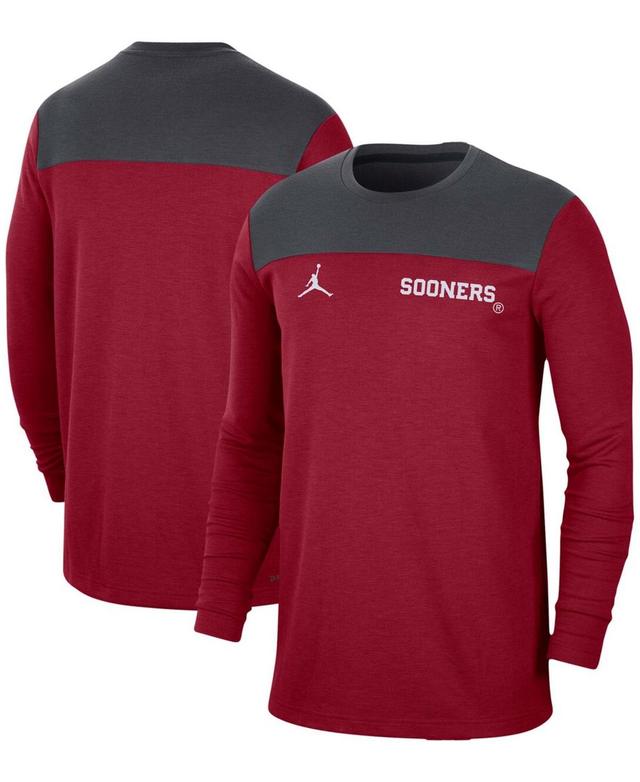 Mens Crimson Oklahoma Sooners Player Performance Long Sleeve T-shirt Product Image