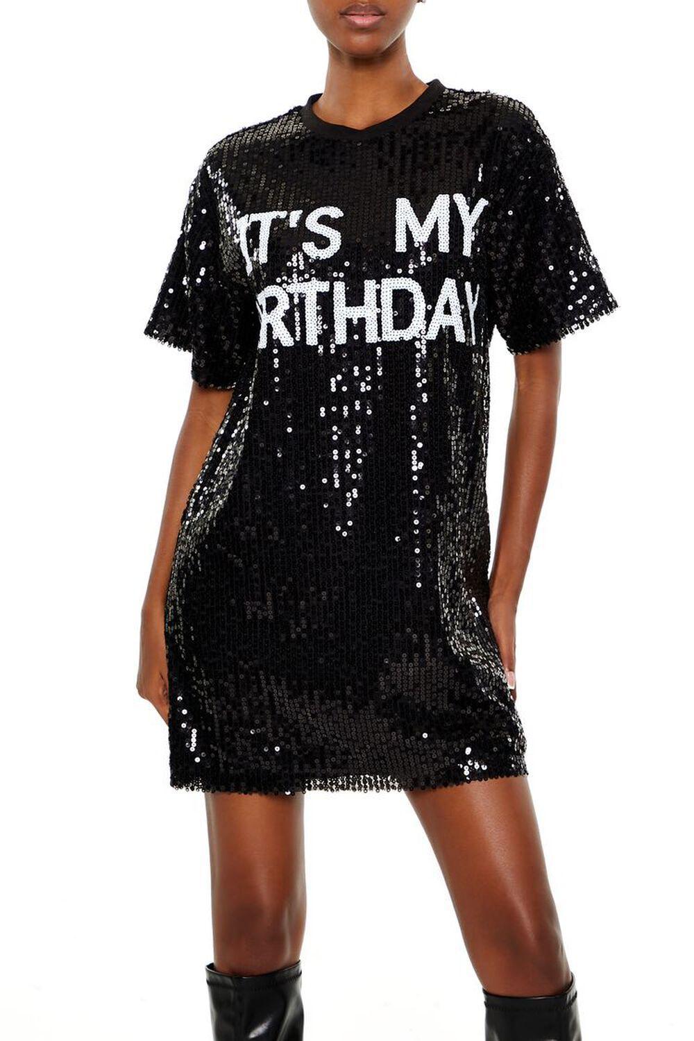 Sequin Its My Birthday T-Shirt Dress | Forever 21 Product Image