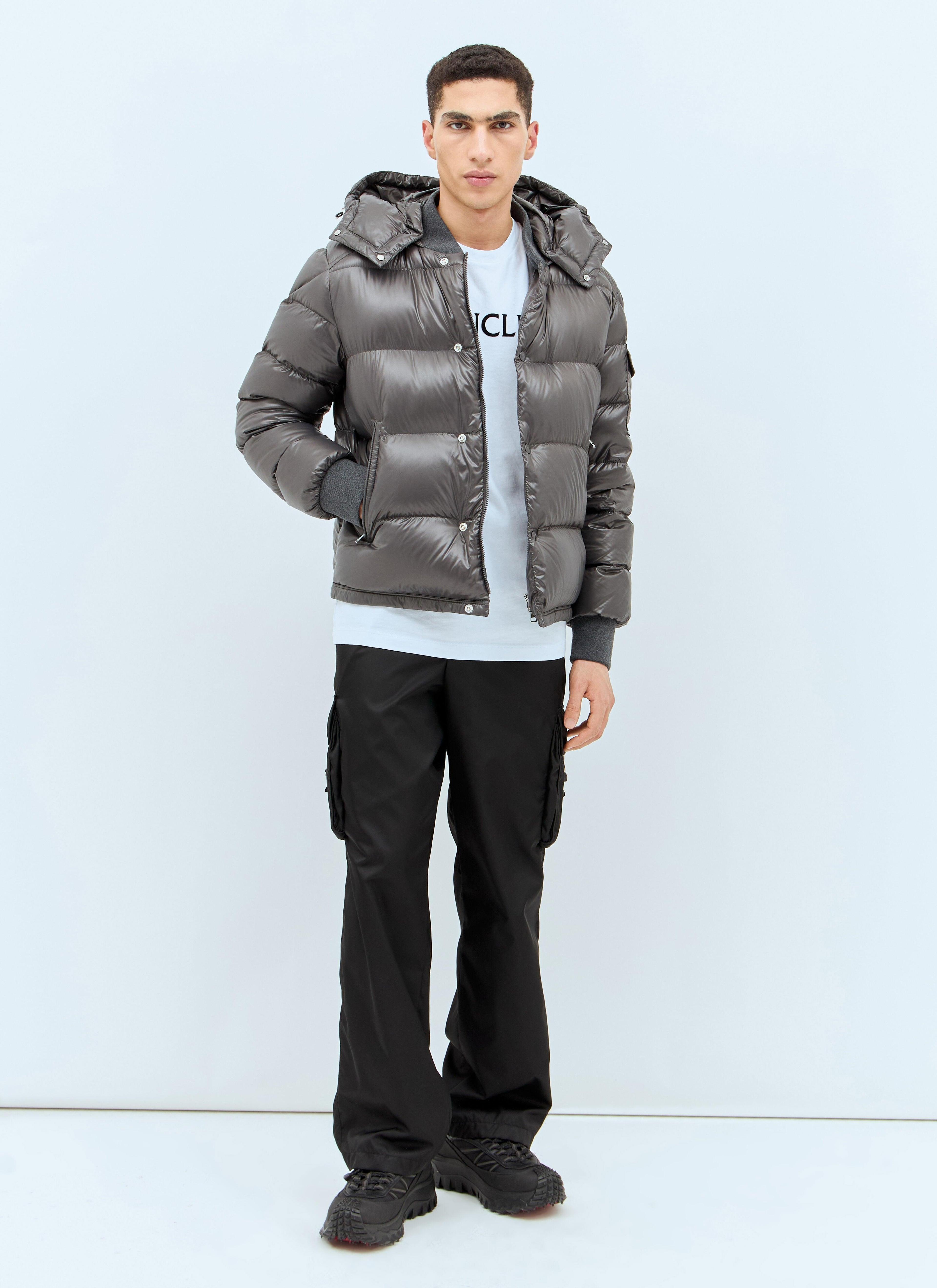 MONCLER Maljasset Short Down Jacket In Gray Product Image