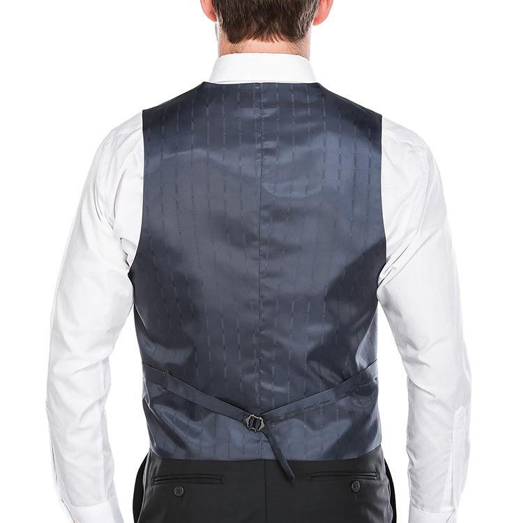 Vanderbilt Collection  - Classic Dress Vest 5 Buttons Regular Fit In Dark Navy Product Image