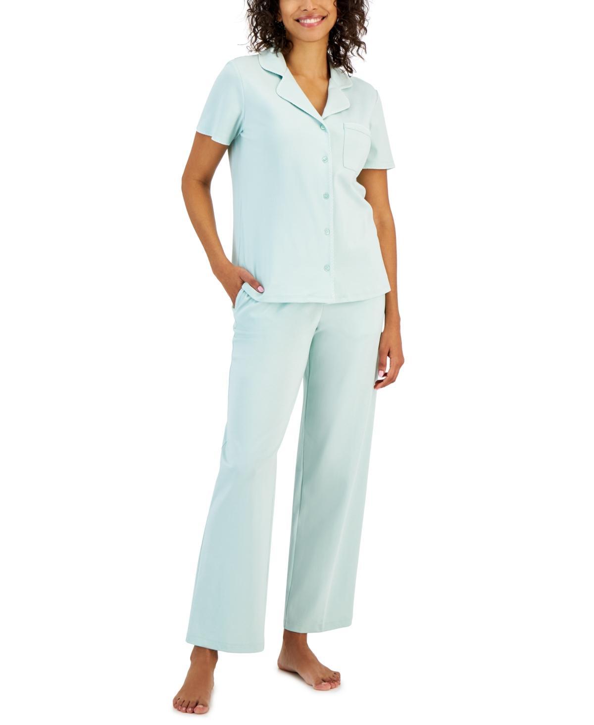 Women's 2-Pc. Notched-Collar Pajamas Set, Created for Macy's Product Image