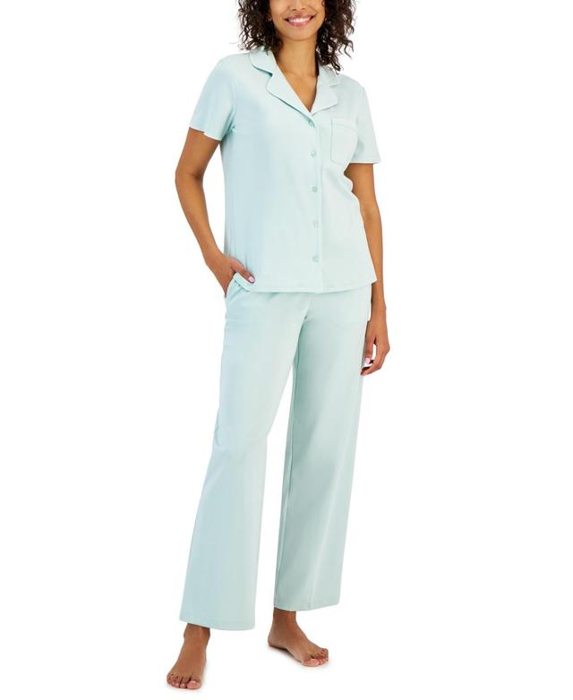 Charter Club Womens 2-Pc. Notched-Collar Pajamas Set, Created for Macys Product Image