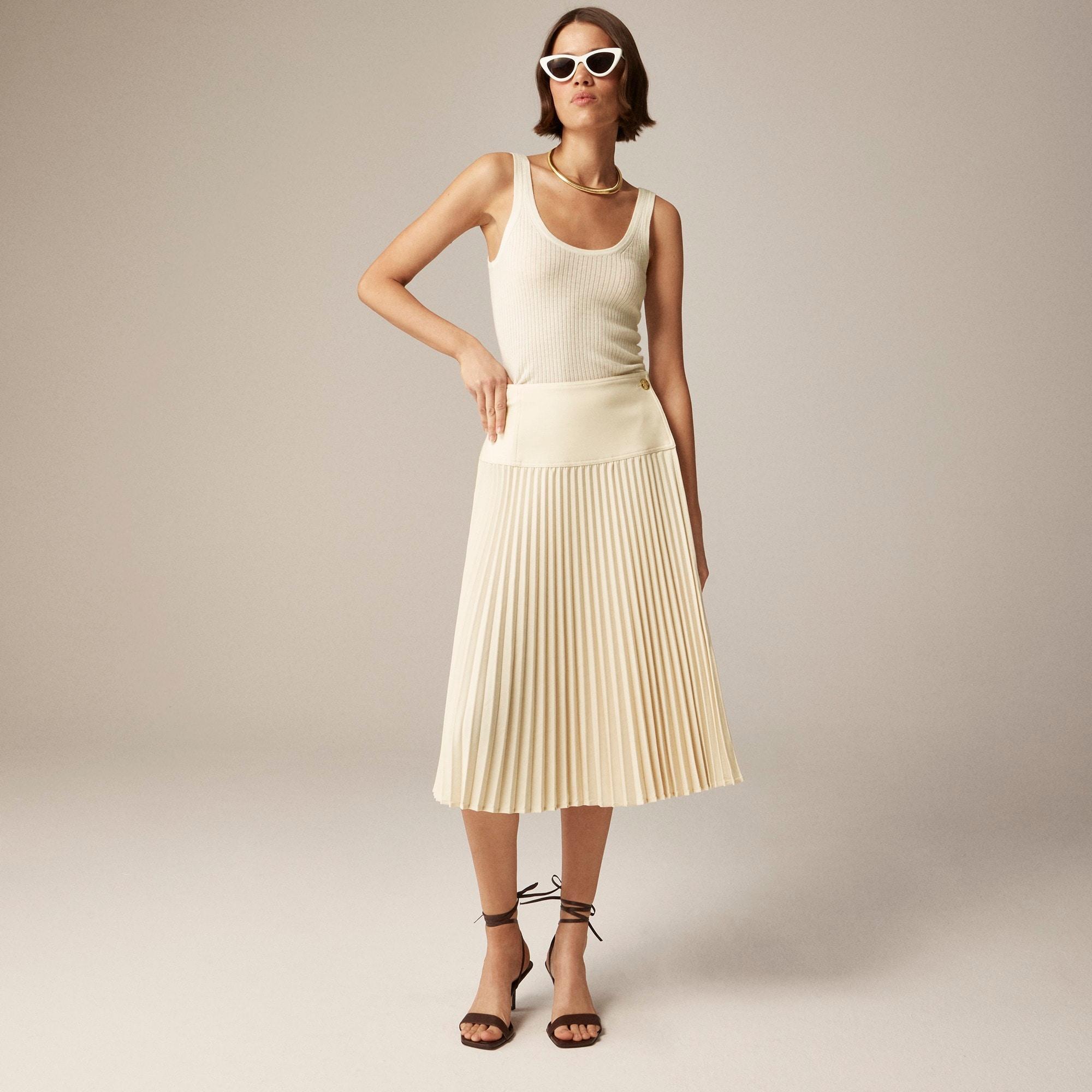 Pleated wrap skirt product image