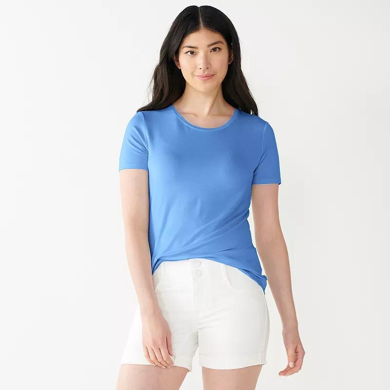 Womens Nine West Essential Crewneck Tee Product Image