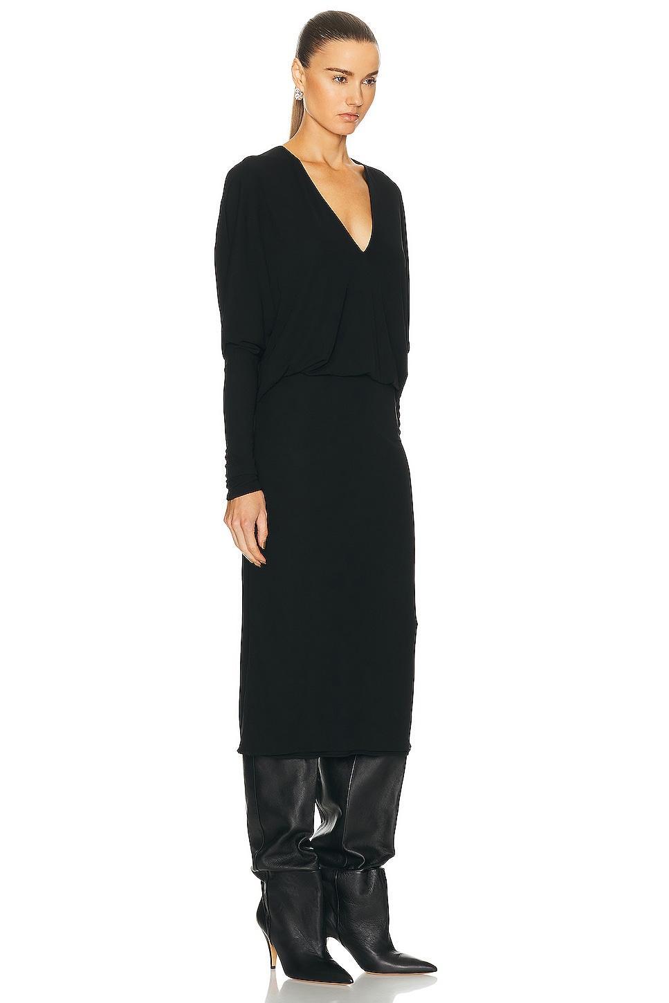 Interior The Clara Dress Black. (also in ). Product Image