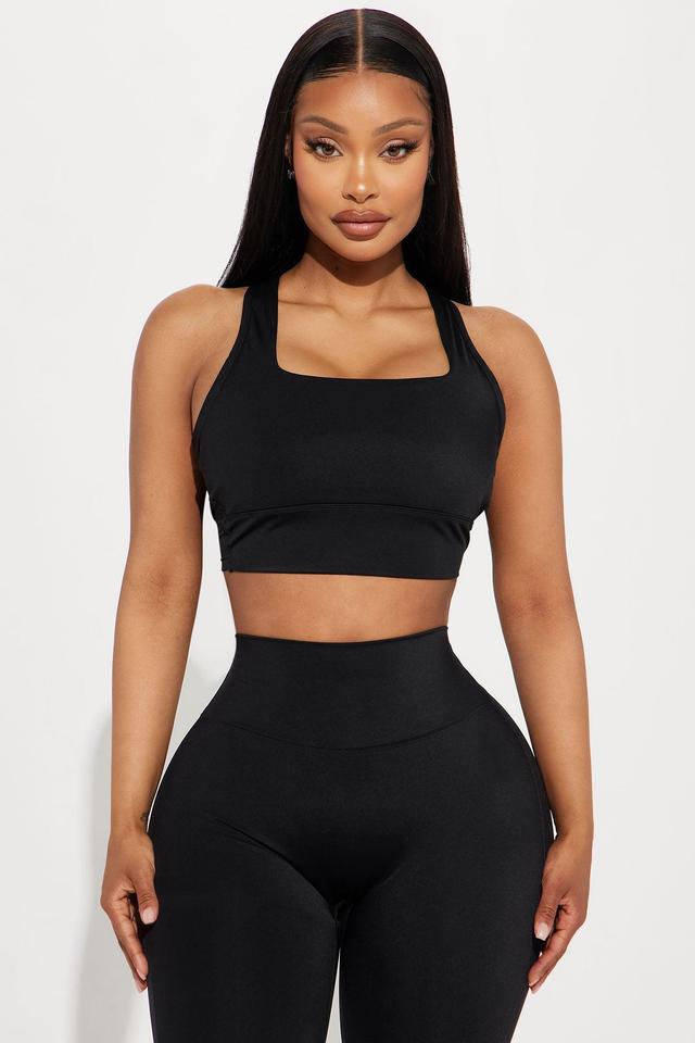 Stay Balanced Sports Bra - Black Product Image