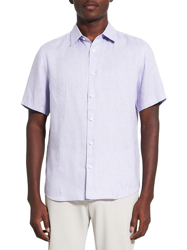 Mens Irving Linen Short-Sleeve Shirt Product Image