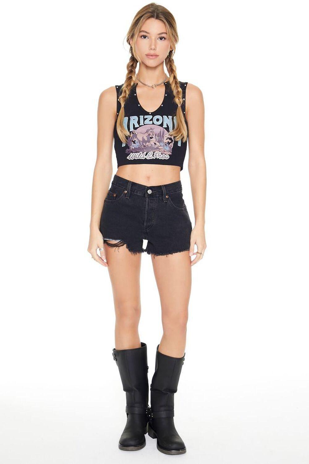 Studded Arizona Graphic Crop Top | Forever 21 Product Image