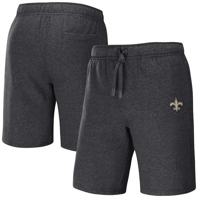 Mens NFL x Darius Rucker Collection by Fanatics Heather Charcoal New Orleans Saints Logo Shorts Product Image