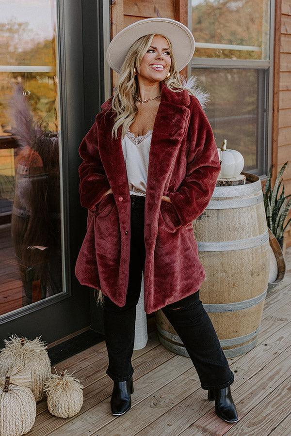 Guest To Impress Faux Fur Coat Curves Product Image