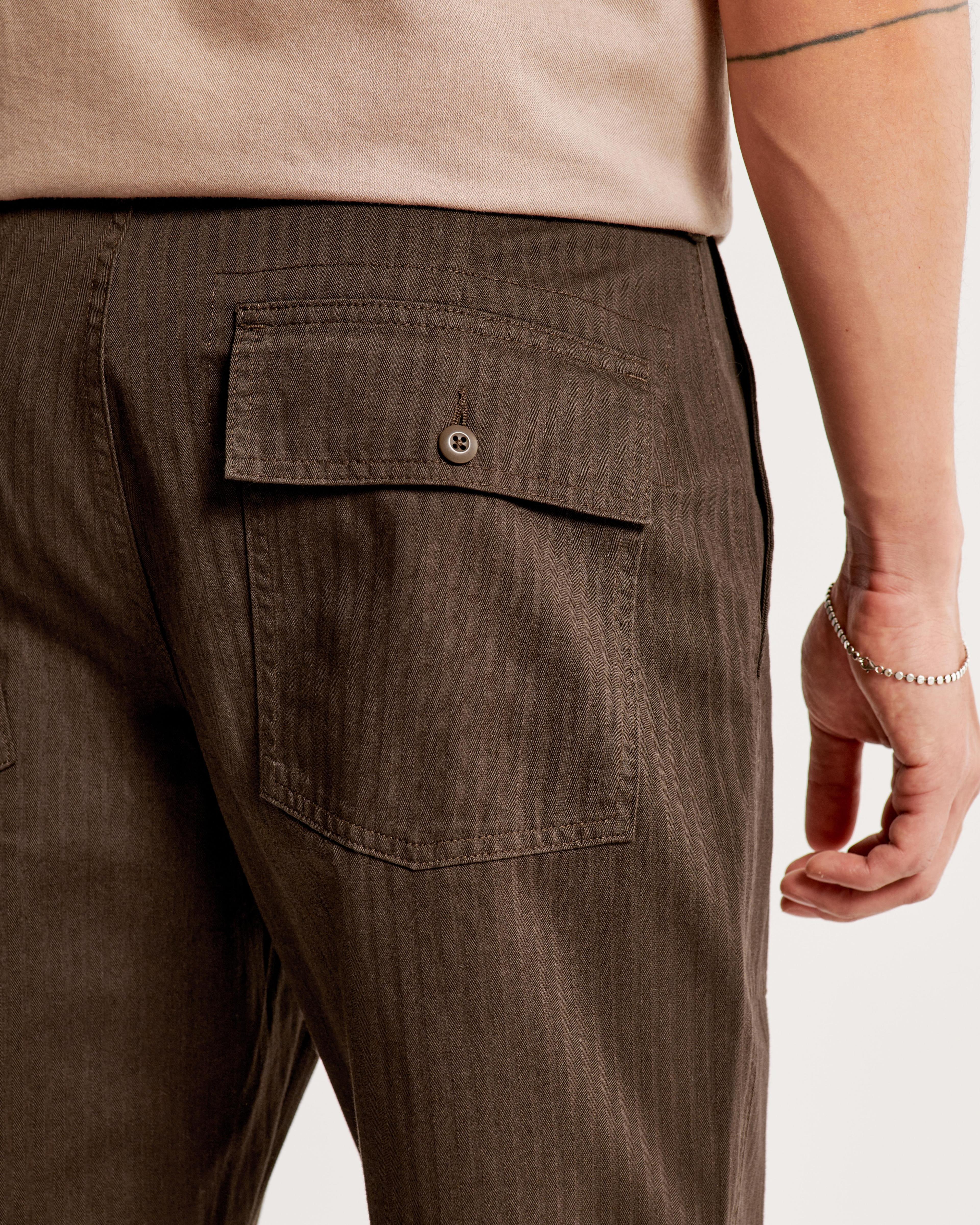 Fixed Waist Herringbone Pant Product Image