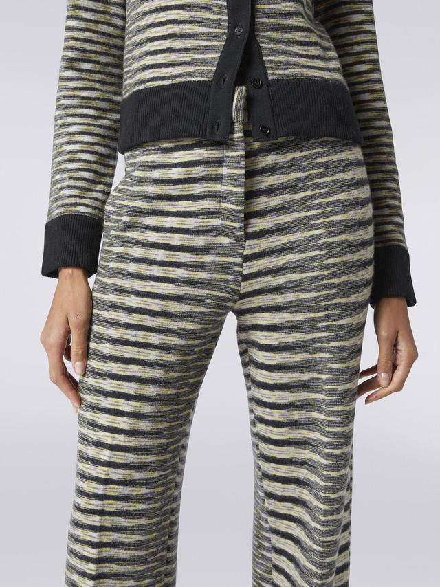 Straight high-rise wool blend trousers Multicoloured | Missoni Product Image