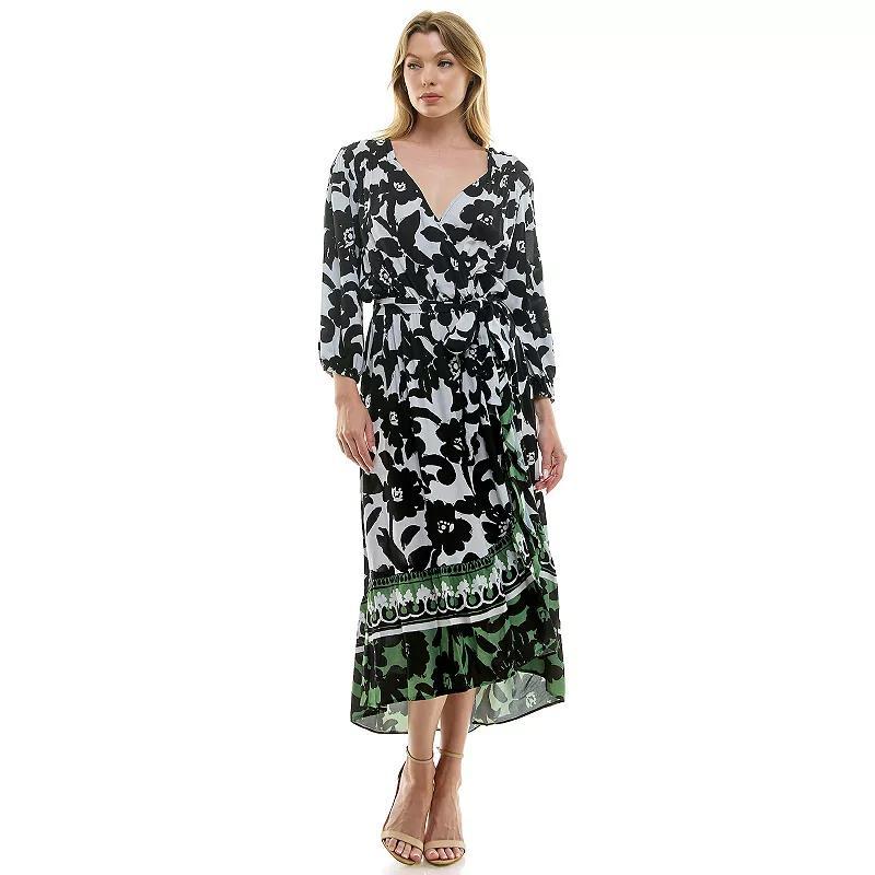 Womens Figueroa & Flower Belted Faux Wrap Maxi Dress Product Image